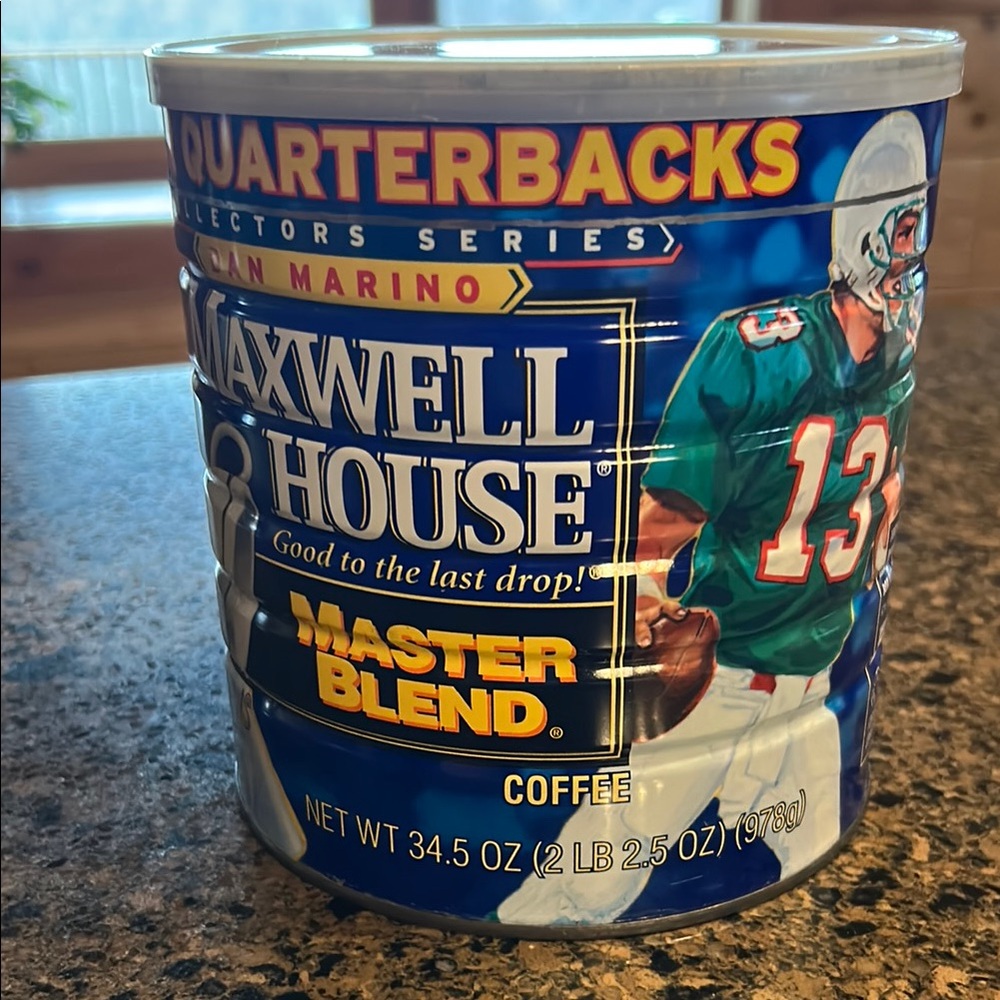 Dan Marino Star Quarterbacks 2001 Maxwell House Collectors Series Coffee Tin